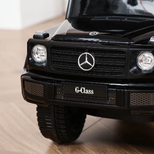 HOMCOM-Macchina-a-Spinta-per-Bambini-Macchina-Giocattolo-Cavalcabile-Passeggino-con-Tettuccio-Mercedes-Benz-G350-Nero