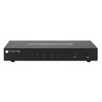 Techly IDATA DP-KVM4 switch per keyboard-video-mouse (kvm) Montaggio rack Nero