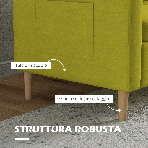 HOMCOM-Divano-2-Posti-in-Tessuto-Effetto-Lino-con-Tasche-Laterali-e-Cuscini-143x76x83-cm-Giallo