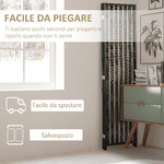 HOMCOM-Separe-Pieghevole-a-4-Pannelli-struttura-in-Legno-e-Bambu---Fantasia