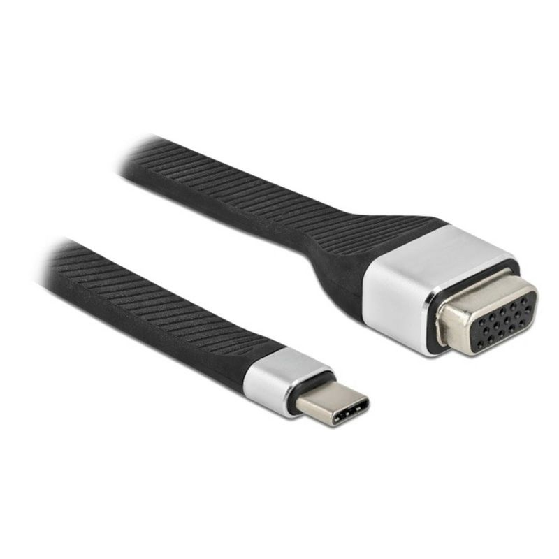 Techly-ICOC-USBC-VGA-cavo-e-adattatore-video-012-m-USB-tipo-C-VGA--D-Sub-