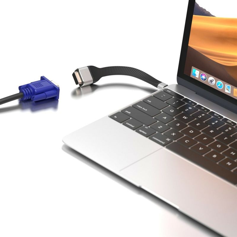 Techly-ICOC-USBC-VGA-cavo-e-adattatore-video-012-m-USB-tipo-C-VGA--D-Sub-