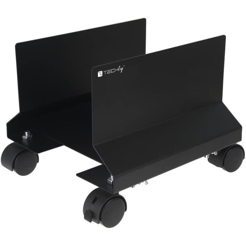 Techly-Supporto-per-CPU-in-Acciaio-con-Ruote-Nero--ICA-CS-34-