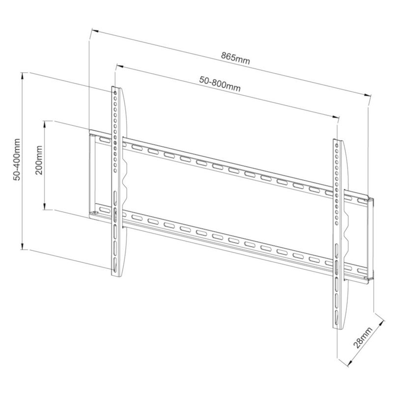 Techly-ICA-PLB-162XL-Supporto-TV-a-parete-203-m--80---Nero