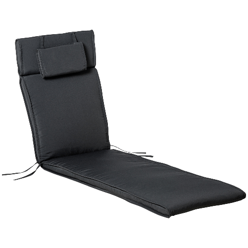 Outsunny-Cuscino-per-Sdraio-Lettino-Prendisole-da-Giardino-198x53x5cm-Grigio