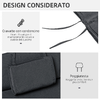 Outsunny-Cuscino-per-Sdraio-Lettino-Prendisole-da-Giardino-198x53x5cm-Grigio