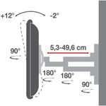 Techly-Supporto-a-Muro-Ultra-Slim-per-TV-LED-LCD-40-80--Full-Motion-Nero--ICA-PLB-172L-