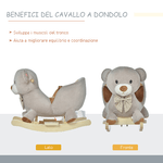 HOMCOM-Cavallo-a-Dondolo-a-Forma-di-Orso-con-Suoni-Cavalluccio-a-Dondolo-per-Bambini-18-36-mesi-Interattivo-Grigio-60x33x50cm