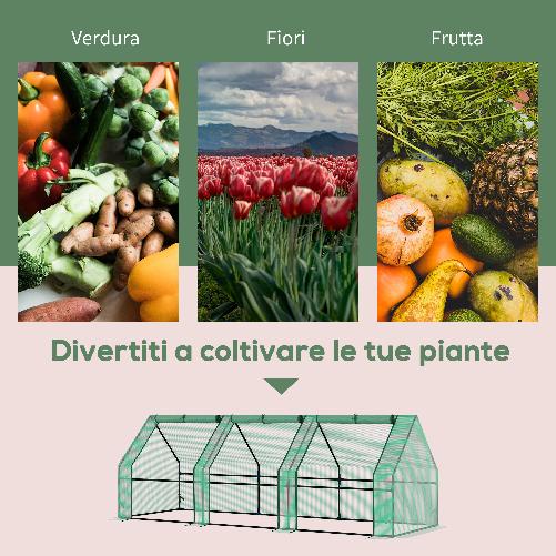 Outsunny-Serra-da-Giardino-Serre-Agricole-per-Piante-con-Telo-in-PE-Telaio-in-Acciaio-270x90x90cm-Verde