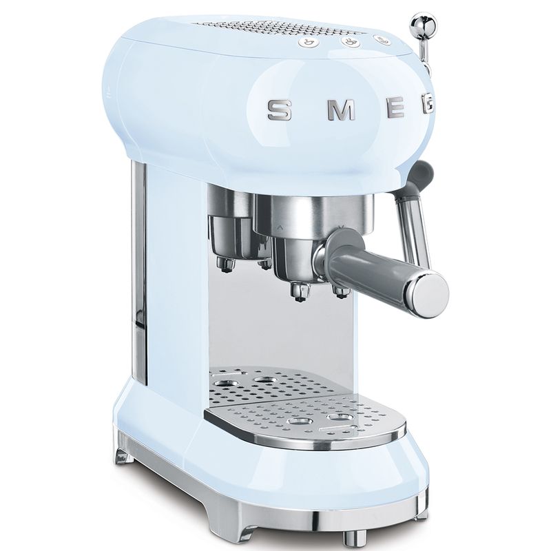 Macchina-per-caffe-espresso-Smeg-con-portafiltro-Anni--50-Style-Pastel-Blue-ECF01PBEU