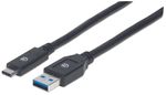 Manhattan-354981-cavo-USB-3-m-USB-3.2-Gen-1-3.1-Gen-1-USB-C-USB-A-Nero--USB-C-TO-USB-A-CABLE-3M----MALE-MALE-5GBPS-USB-3