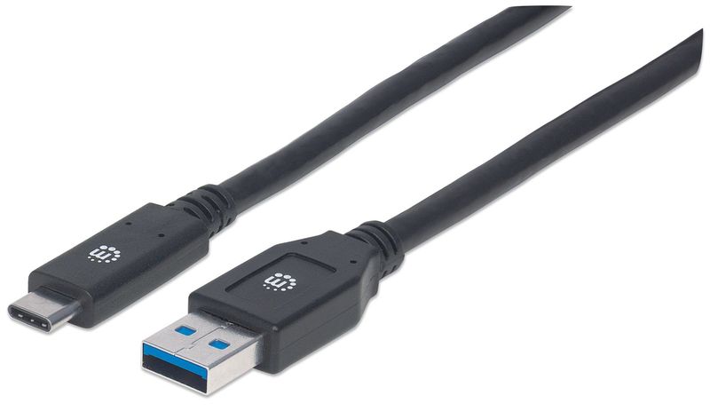 Manhattan-354981-cavo-USB-3-m-USB-3.2-Gen-1-3.1-Gen-1-USB-C-USB-A-Nero--USB-C-TO-USB-A-CABLE-3M----MALE-MALE-5GBPS-USB-3