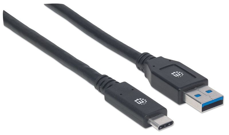 Manhattan-354981-cavo-USB-3-m-USB-3.2-Gen-1-3.1-Gen-1-USB-C-USB-A-Nero--USB-C-TO-USB-A-CABLE-3M----MALE-MALE-5GBPS-USB-3