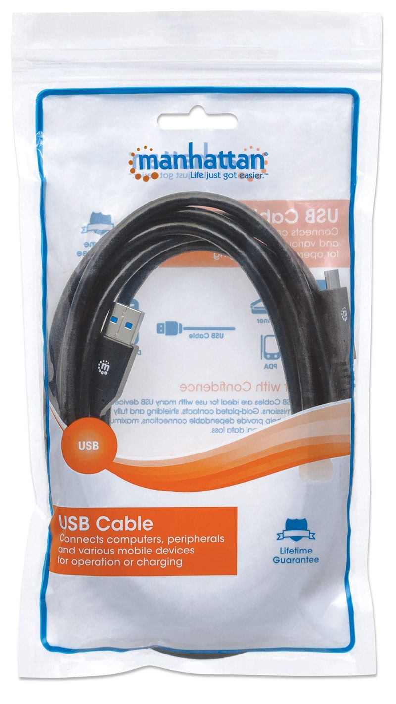 Manhattan-354981-cavo-USB-3-m-USB-3.2-Gen-1-3.1-Gen-1-USB-C-USB-A-Nero--USB-C-TO-USB-A-CABLE-3M----MALE-MALE-5GBPS-USB-3