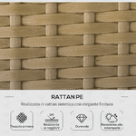 Outsunny-Set-da-Giardino-in-Rattan-Stile-Boho-Chic-con-Divano-Angolare-e-e-Tavolino-Beige-e-Caffe