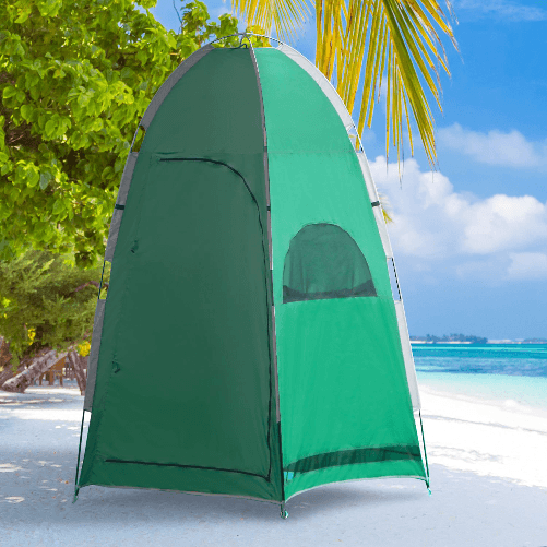 Outsunny-Tenda-Doccia-da-Campeggio-con-Borsa-per-Trasporto-e-Tasca-Portaoggetti-122x122x213cm-Verde