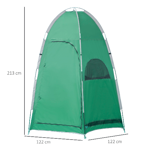 Outsunny-Tenda-Doccia-da-Campeggio-con-Borsa-per-Trasporto-e-Tasca-Portaoggetti-122x122x213cm-Verde