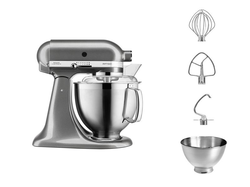 KitchenAid-ARTISAN-5KSM185PS-robot-da-cucina-300-W-48-L-Argento