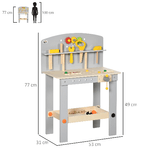 HOMCOM-Banco-da-Lavoro-Giocattolo-in-Legno-con-31-Accessori-per-Bambini-da-3-6-Anni-53x31x77cm