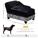 PawHut-Divanetti-per-cani-per-Animali-Domestici-con-Vano-Portaoggetti-Nero-e-Bianco-57x34x36cm