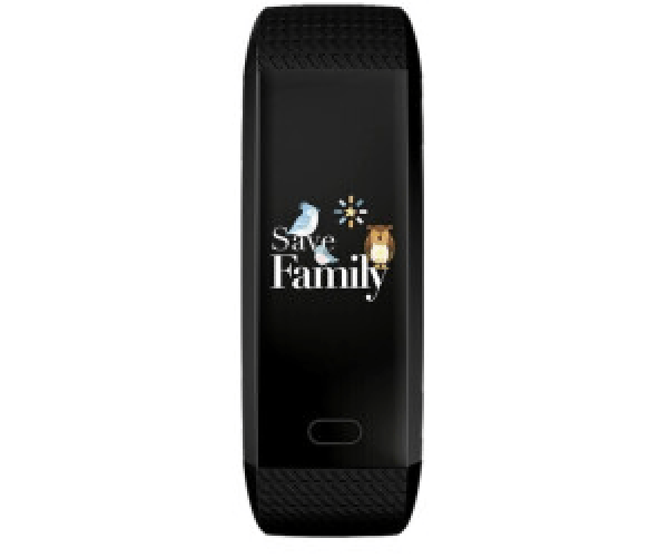 SaveFamily-Kids-Band-Black---Fitness-tracker-bambini-controllo-remoto-fotocamera-12-Pollici-IP68