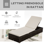 Outsunny-Lettino-Prendisole-in-Rattan-PE-con-Schienale-Reclinabile-su-5-Posizioni-195x68x31cm-Marrone