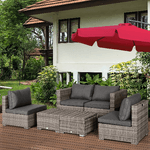 Outsunny-Salotto-da-Esterno-in-Rattan-PE-da-8-Pezzi-Set-Mobili-da-Giardino-Salvaspazio-con-Poltrone-Tavolini-e-Sgabelli-Grigio