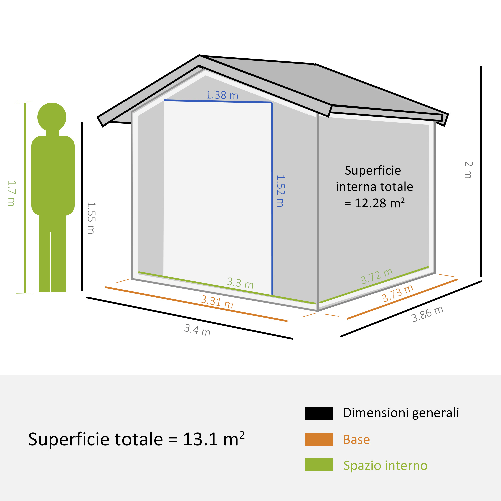 Outsunny-Casetta-da-Giardino-con-Base-e-Doppie-Porte-Scorrevoli-Capanno-da-Giardino-in-Acciaio-340x386x200cm-Grigio