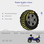 HOMCOM-Quad-Giocattolo-per-Bambini-18-36-Mesi-con-Licenza-GOODYEAR-con-Luci-e-Suoni-Realistici-Blu-e-Giallo-60x31x42cm