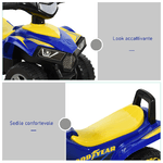 HOMCOM-Quad-Giocattolo-per-Bambini-18-36-Mesi-con-Licenza-GOODYEAR-con-Luci-e-Suoni-Realistici-Blu-e-Giallo-60x31x42cm