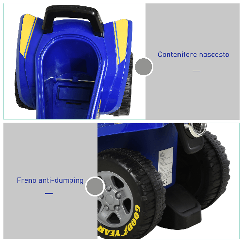 HOMCOM-Quad-Giocattolo-per-Bambini-18-36-Mesi-con-Licenza-GOODYEAR-con-Luci-e-Suoni-Realistici-Blu-e-Giallo-60x31x42cm