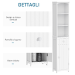 HOMCOM-Mobiletto-a-Colonna-Bagno-Salvaspazio-in-MDF-Bianco-Armadietto-Bagno-Multifunzione-per-Camera-con-3-Ripiani-34x24x170cm