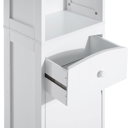 HOMCOM-Mobiletto-a-Colonna-Bagno-Salvaspazio-in-MDF-Bianco-Armadietto-Bagno-Multifunzione-per-Camera-con-3-Ripiani-34x24x170cm