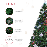 HOMCOM-Albero-di-Natale--20-luci-LED-a-Forma-di-Cristallo-di-Neve-150cm