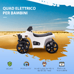 HOMCOM-Quad-per-Bambini-ATV-Elettrico-6V-con-Fari-e-Clacson-Velocita-3km-h-Eta-18-36-Mesi-65x40x43cm-Nero-Bianco