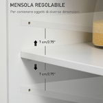 HOMCOM-Carrello-da-Cucina-Portaspezie-a-3-Livelli-e-4-Ruote-in-MDF-e-Truciolato-89x45x89cm-Bianco