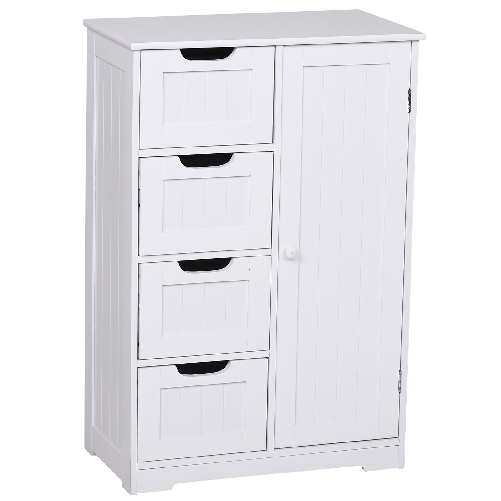 kleankin-Mobiletto-da-Bagno-con-Anta-e-Cassetti-Bianco-56-x-30-x-83cm