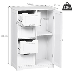 kleankin-Mobiletto-da-Bagno-con-Anta-e-Cassetti-Bianco-56-x-30-x-83cm