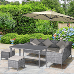 Outsunny-Set-5-Pezzi-Salotto-da-Esterno-con-2-Divani-1-Tavolino-2-Sgabelli-Mobili-da-Giardino-in-Rattan-Grigio