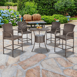 Outsunny-Set-5-Pezzi-Tavolino-e-4-Sedie-Alte-in-Rattan-Sintetico-e-Acciaio