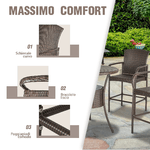 Outsunny-Set-5-Pezzi-Tavolino-e-4-Sedie-Alte-in-Rattan-Sintetico-e-Acciaio