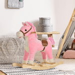 HOMCOM-Cavallo-a-Dondolo-in-Legno-Giocattolo-con-Suoni-Realistici-per-Bambini-36-72-Mesi-Include-2-Batterie-AA-Rosa