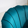 HOMCOM-Poltrona-di-Design-Stile-Vintage-Imbottita-in-Velluto-79x77x77cm-Verde-Petrolio