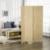 HOMCOM-Paravento-Separe-da-Interno-a-4-Ante-in-Legno-Pieghevole-e-Salvaspazio-Altezza-170cm-Marrone