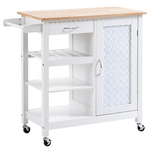 HOMCOM-Carrello-da-Cucina-con-1-Cassetto-1-Armadietto-e-1-Ripiano-a-3-Livelli-92x40x84cm-Bianco