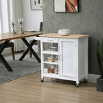 HOMCOM-Carrello-da-Cucina-con-1-Cassetto-1-Armadietto-e-1-Ripiano-a-3-Livelli-92x40x84cm-Bianco