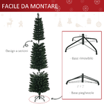 HOMCM-Albero-di-Natale-Artificiale-Alto-con-Base-Pieghevole-380-Rami-in-PVC-e-Metallo-180cm-Verde