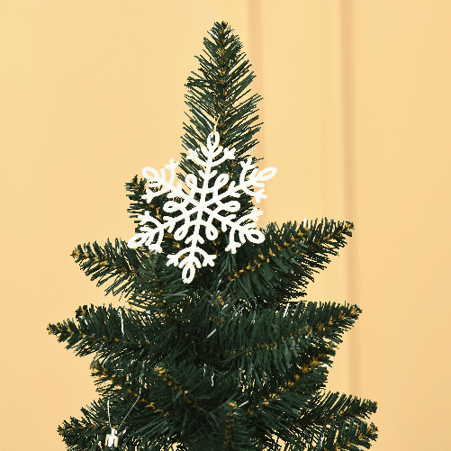 HOMCM-Albero-di-Natale-Artificiale-Alto-con-Base-Pieghevole-380-Rami-in-PVC-e-Metallo-180cm-Verde