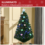 HOMCOM-Albero-di-Natale-in-Fibra-Ottica-con-16-luci-LED-a-Forma-di-Stella-120cm