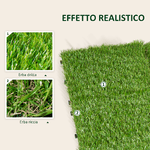 Outsunny-Prato-Sintetico-per-Giardino-Set-di-10pz-30x30cm-Verde-Scuro